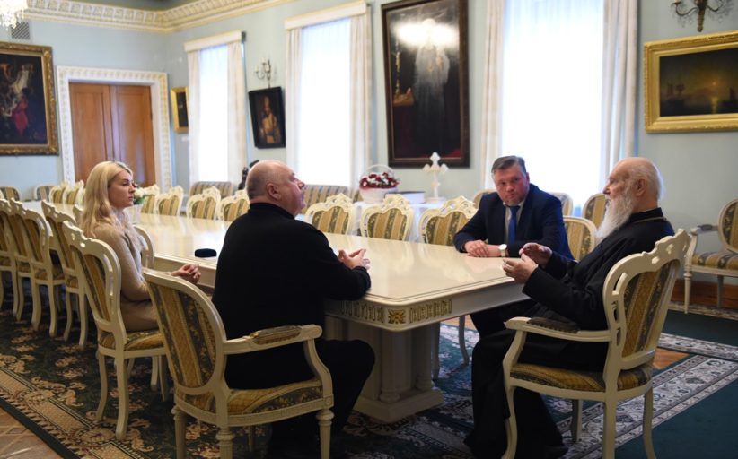 Патріарх Філарет зустрівся з головою Союзу юристів України Святославом Піскуном